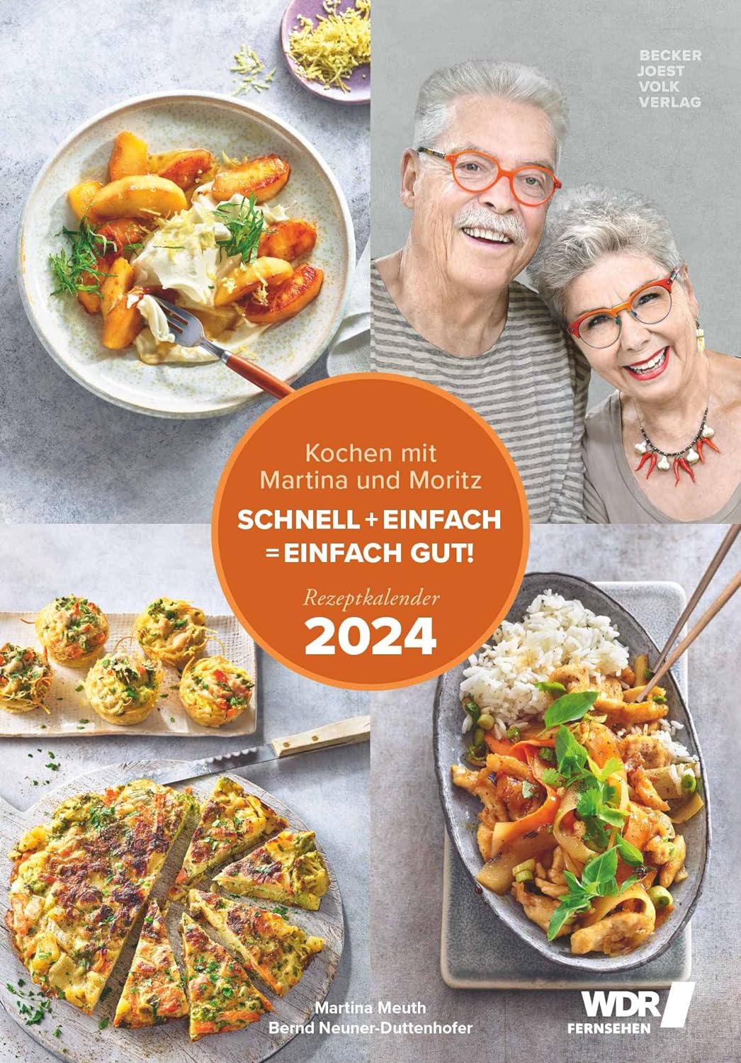 Empfehlung: Kochen mit Martina und Moritz – Rezeptkalender 2024 23,7×34